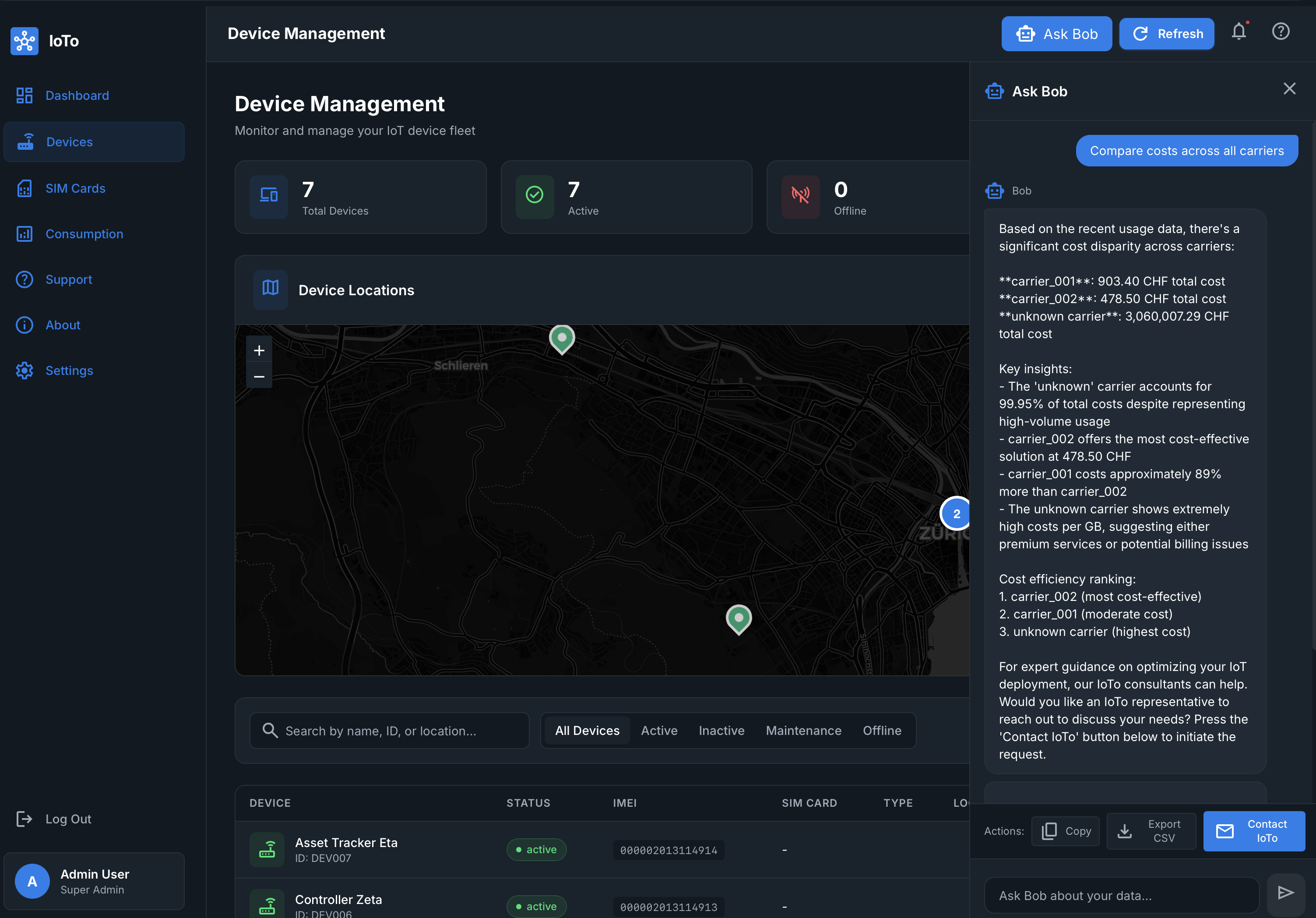 Device Management Dashboard
